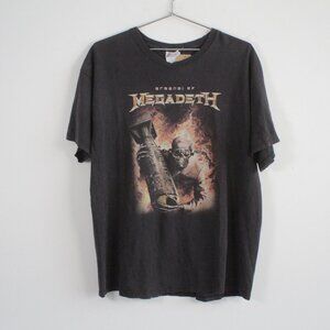 Vintage Hanes Arsenal of Megadeth Band Tee Shirt Black XL